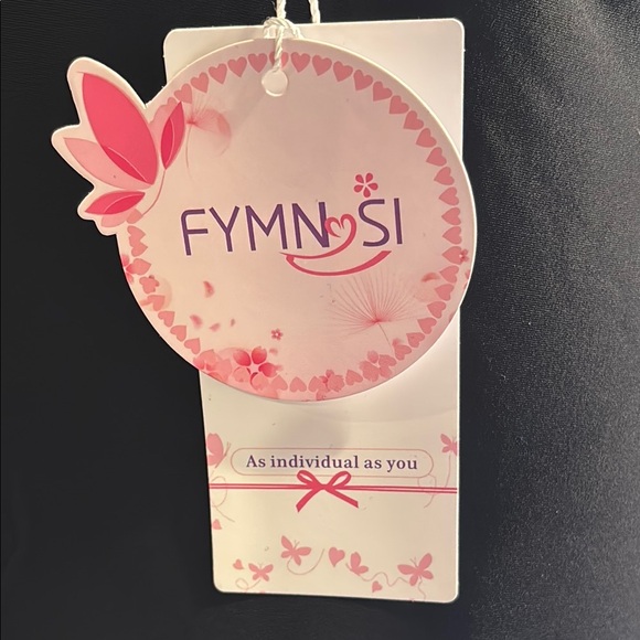 FymnSi Womens Black 3D Floral Swimsuit Set S NWT - Picture 11 of 16